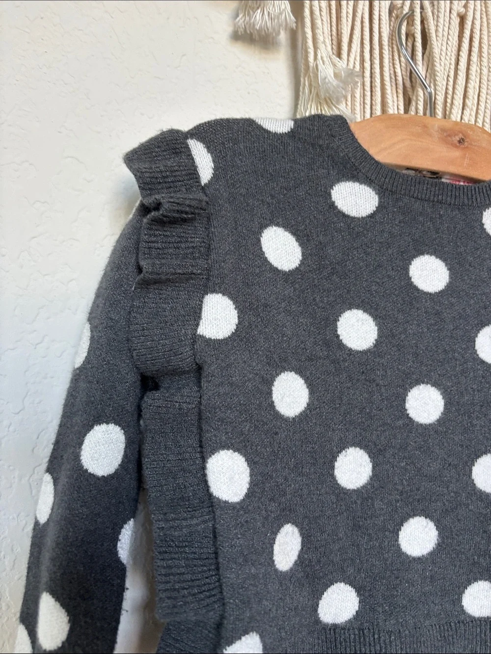Zara knitwear polka dot sweater dress